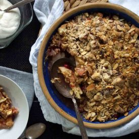 Cranberry Pear Crisp with Almonds - Recipe photo by sarah@strawberryplum
