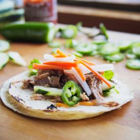 Vietnamese Pulled Pork Tacos - Recipe photo by gardenbetty