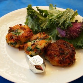 Mashed Potato and Kale Latkes - Recipe photo by joyofkosher