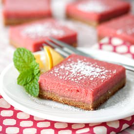 Cranberry Curd Bars - Recipe photo by tideandthyme