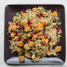 Jeweled Butternut Couscous Salad - Recipe photo by dailywaffle
