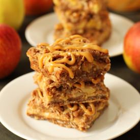 Caramel Apple Streusel Bars - Recipe photo by texanerin