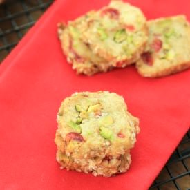 Cherry Pistachio Ice Box Cookies - Recipe photo by noshingwiththenolands