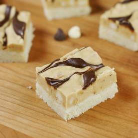 Peanut Butter Shortbread Bars - Recipe photo by thekitchenismyplayground