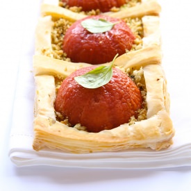 Mini Tomato Savory Cakes - Recipe photo by Vegandare