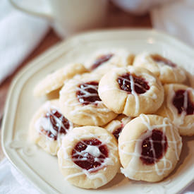 Raspberry Almond Shortbread Cookies - Recipe photo by parentpretty