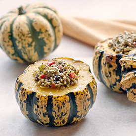 Savory Stuffed Winter Squash - Recipe photo by Natural Vitality