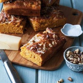 Pumpkin Pecan Gruyere Focaccia - Recipe photo by Style Sweet CA