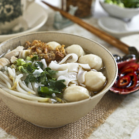 Turkey Fish Ball Koay Teow Soup - Recipe photo by rotinrice