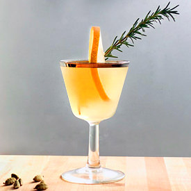 A Winter Pear Cocktail - Recipe photo by stirandstrain