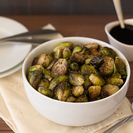 Balsamic Roasted Brussels Sprouts - Recipe photo by brighteyedbaker