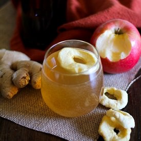Homemade Apple Ginger Kombucha - Recipe photo by roastedroot
