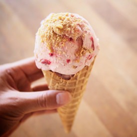 Cranberry Cheesecake Ice Cream - Recipe photo by gardenbetty
