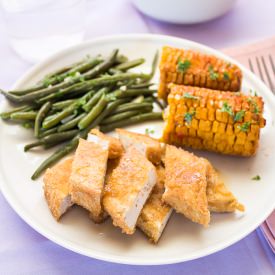Maple fried tofu - Recipe photo by Vegandare