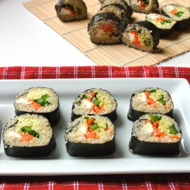 Quinoa Veggie Sushi - Recipe photo by MomWhatsForDinner