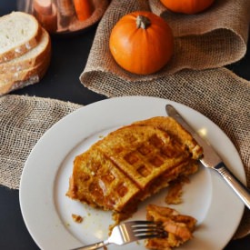 Pumpkin French Toast Waffles - Recipe photo by Natalie Paramore