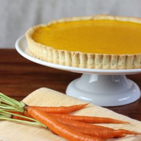 Vanilla Carrot Cream Tart - Recipe photo by Food Gal