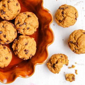 Chocolate Chip Pumpkin Muffins - Recipe photo by purethyme