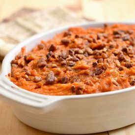 Sweet Potato Rum and Candied Pecans - Recipe photo by onionringsandthings