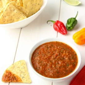 Roasted Habanero Salsa - Recipe photo by calizona