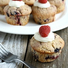 Gluten Free Berry Muffins - Recipe photo by DesignDiningAndDiapers
