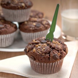Muffins with Chocolate - Recipe photo by amantesdelacocina
