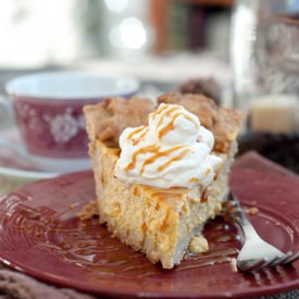 Caramel Pumpkin Pie - Recipe photo by foodsofourlives
