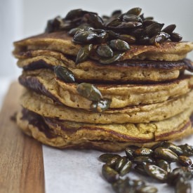 Whole Wheat Pumpkin Spice Pancakes - Recipe photo by kiwiandpeach