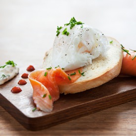 Bagel, Trout, Herb-Cheese & Egg - Recipe photo by ModernWifestyle