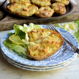 Cheesy Stuffed Supper Spuds - Recipe photo by Lavender and Lovage