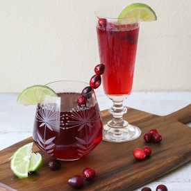 Sparkling Cranberry Cocktail - Recipe photo by TheChicSite