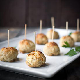 Jumbo Lump Crab Cake Bites - Recipe photo by Savory Simple