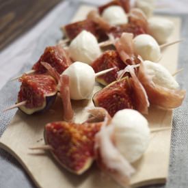 Fresh Fig, Mozzarella, & Prosciutto - Recipe photo by kiwiandpeach