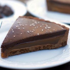 Chocolate Caramel Tart w/ Sea Salt - Recipe photo by fearlesshomemaker