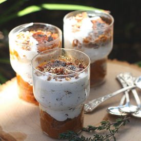 Pumpkin Halwa with Almond Cream - Recipe photo by foodfashionparty