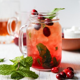 Cranberry Mint Julep - Recipe photo by the little epicurean