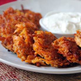 Cinnamon Sweet Potato+ Apple Latkes - Recipe photo by K.abc