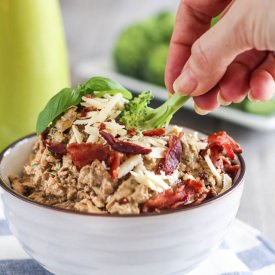 Cheesy Avocado Bacon Dip - Recipe photo by The Healthy Foodie