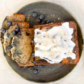 Blueberry Coconut Banana Bread - Recipe photo by prettylittledishes