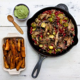 Roasted Brussel Sprout Quinoa - Recipe photo by deliciouslyella
