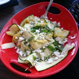 Shaved Squash Antipasto - Recipe photo by flavorsmack