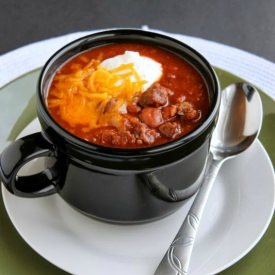 Sassy Steak Chili - Recipe photo by dessertnowdinnerlater