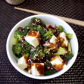 Chilled Spicy Tofu and Broccoli - Recipe photo by misspickledplum