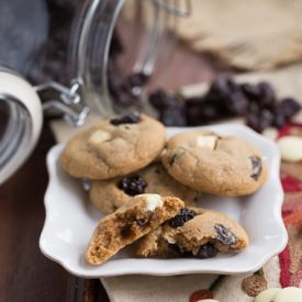 Biscoff Cookies with Dried Cherries - Recipe photo by thatskinnychickcanbake