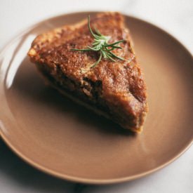 Rosemary Honey Shoofly Pie - Recipe photo by thebakingbird