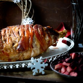 Cider & Clove Glazed Ham with Apple - Recipe photo by Somewhere Ove The Kitchen