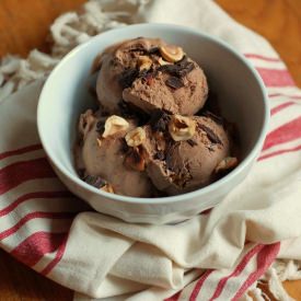 Vegan Chocolate Hazelnut Ice Cream - Recipe photo by ariellelikestocook
