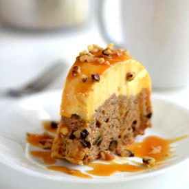 Banana Walnut Custard Topped Cake - Recipe photo by The Spice Kit Recipes