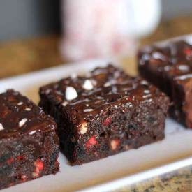 Peppermint Oreo Fudge Brownies - Recipe photo by bakerita