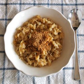 Maple and Brown Sugar Hot Cereal - Recipe photo by MomWhatsForDinner